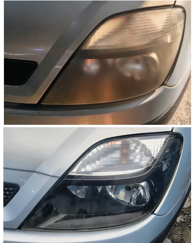 Restauração de farol — antes e depois